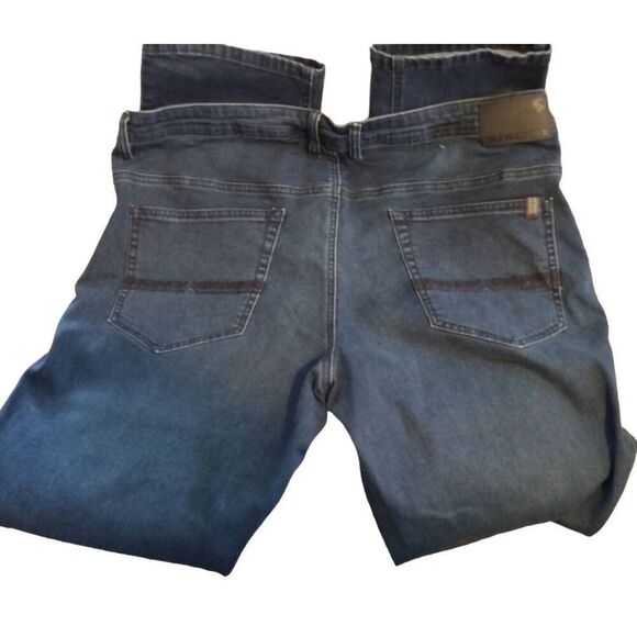 buffalo david bitton jeans mens axel slim stretch extendable coupe 40x34 - Dark - Picture 4 of 10